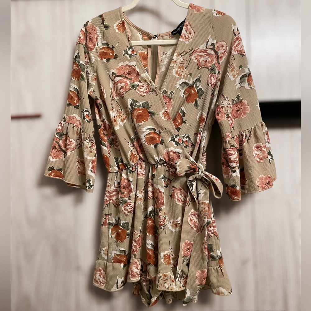Floral Ruffled Romper